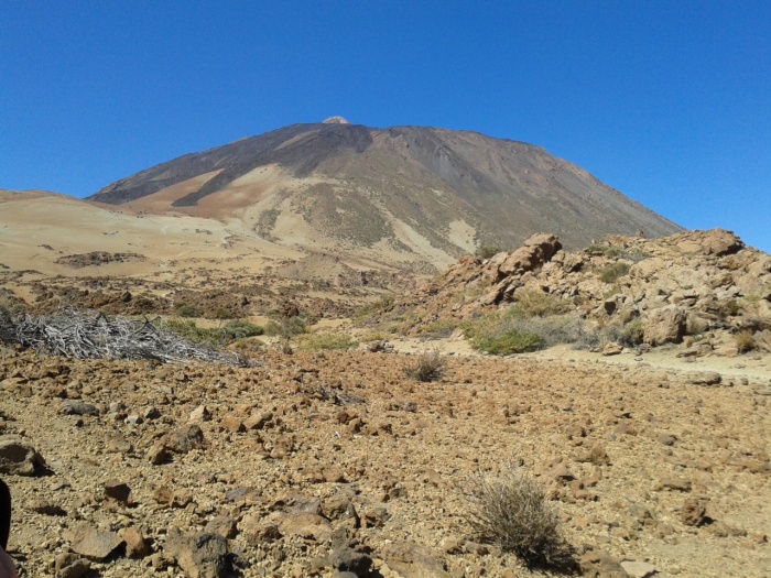 Teide with phonolite inthe foreground. Image by Author.