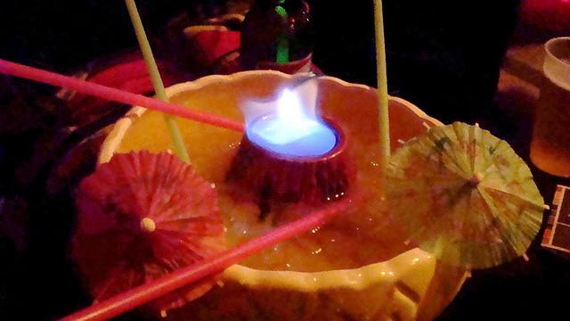Flaming Volcano, the drink of choice for any true volcanoholic.